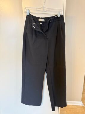 Abercrombie & Fitch Black Straight-Leg Dress Pants SHORT LENGTH